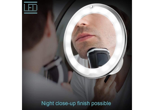 Esnek Işıklı Çerçeveli Flexible 10x Zoomlu Makyaj Aynası