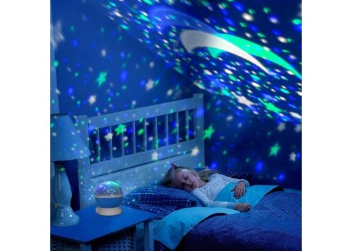 Dönen Star Master Renkli Yıldızlı Gökyüzü Projeksiyon Gece Lambası