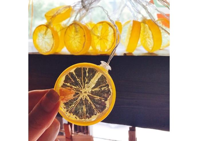 10lu Limon Dilimi Şeklinde Dekoratif Dolama Led 1,5 Metre