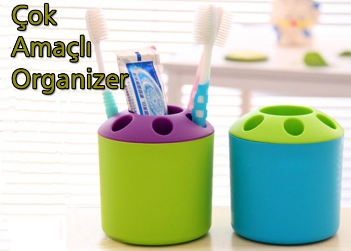 Çok Amaçlı Organizer: Diş Fırçalık ve Kalemlik