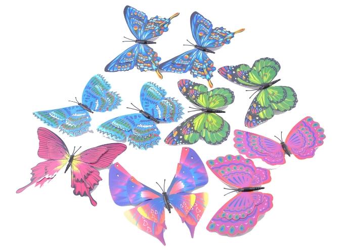 Dekoratif Saksı Kelebekleri (10 Adet)