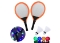 Işıklı Badminton Seti: Fileli Işıklı Raket Işıklı Topu Dahil