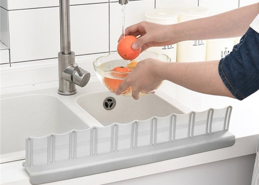 Vantuzlu Su Sızdırmaz Lavabo Kenar Tutucu Set: Mutfak Banyo Duş Bariyeri
