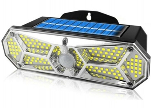 Güneş Enerjili Hareket Sensörlü 158 LED 3 Mod Su Geçirmez Led Aydınlatma