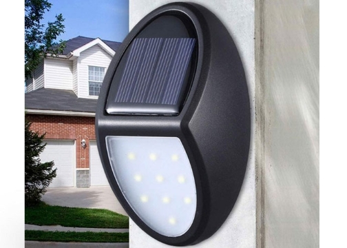 Solar Su Geçirmez 10 LED Duvara Monte Özel Tasarım Bahçe Lambası