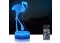 3D Işıklı Flamingo Gece Lambası Kumandalı