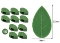 Yaprak Tasarımlı Kablo Bitki Sarmaşık Düzenleyici Yapışkanlı Klipsler 10 Adet
