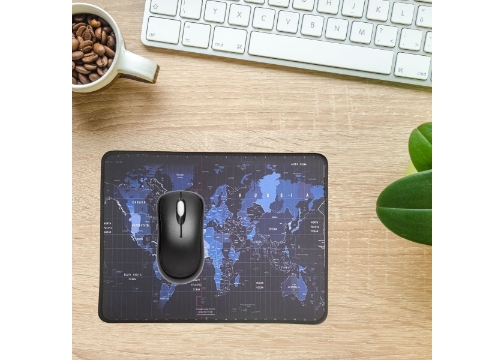 25x32 cm Küçük Boy Mouse Pad Dünya Haritası