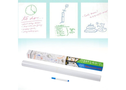 Silinebilir Kalemli Sticker Duvara Yapışabilen Yazı Tahtası 60x200 cm