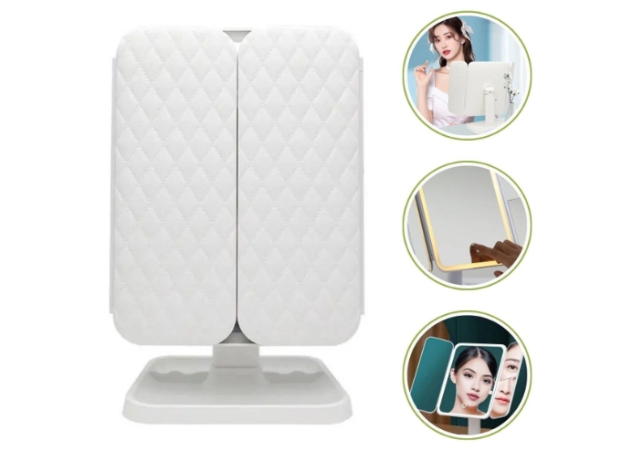 Dokunmatik LED Ayarlı USB Şarj Makyaj Aynası