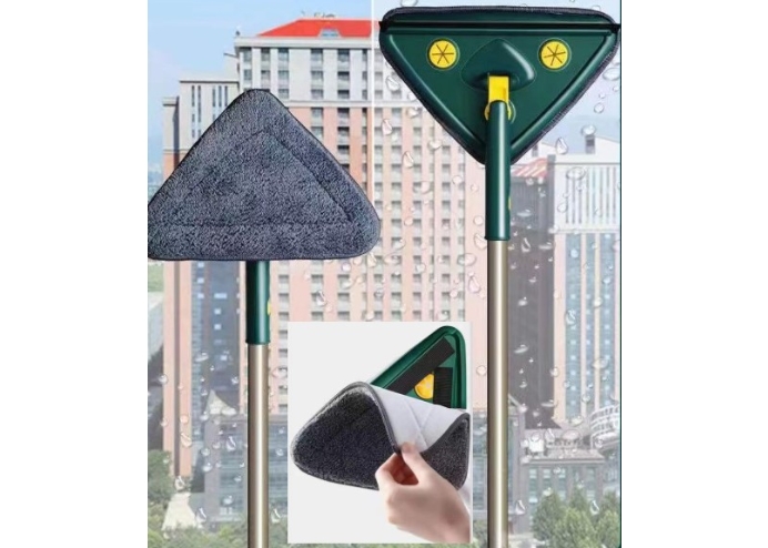 2 Bezli Üçgen Çek Çekli Mop Islak Mendil Uyumlu 150 cm