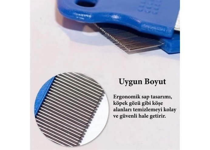 Evcil Hayvan Kedi Köpek Pire Tarağı ve Köpek Gözyaşı Lekesi Tarağı