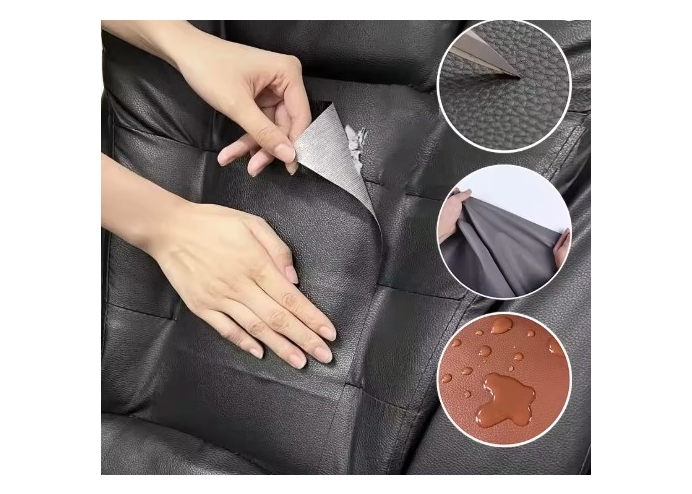 Kendinden Yapışkanlı Deri Döşeme Deri Tamir Kiti Siyah